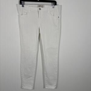 Current Elliot x Hatch Denim Jean 26 White Skinny Stiletto Sugar Maternity